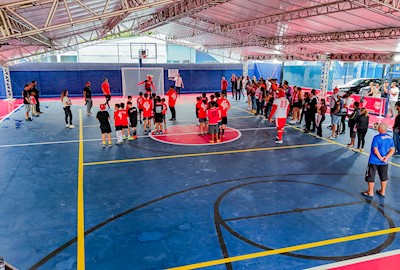 Quadra revitalizada em Bragança