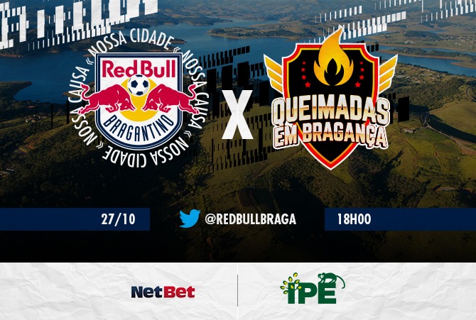 Red Bull Bragantino enfrenta as queimadas da região em “jogo” promovido no Twitter