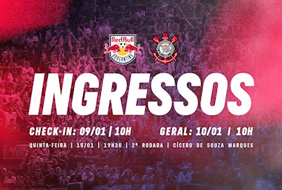 Ingressos: Red Bull Bragantino x Corinthians – Paulistão 2026