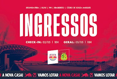 Ingressos: Red Bull Bragantino x Mirassol – Brasileirão Série A